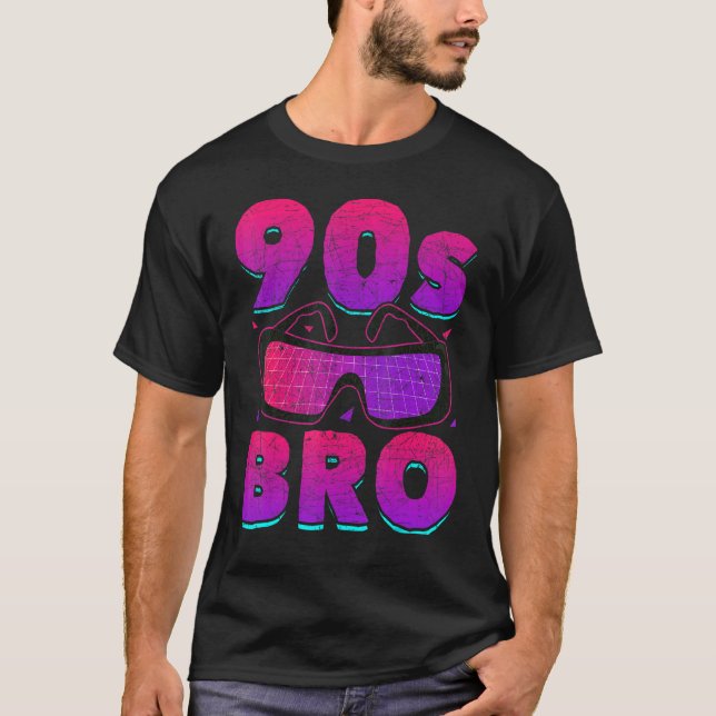 Camiseta 90s Bro 1990s Generation Theme Party Music Ninetie (Frente)