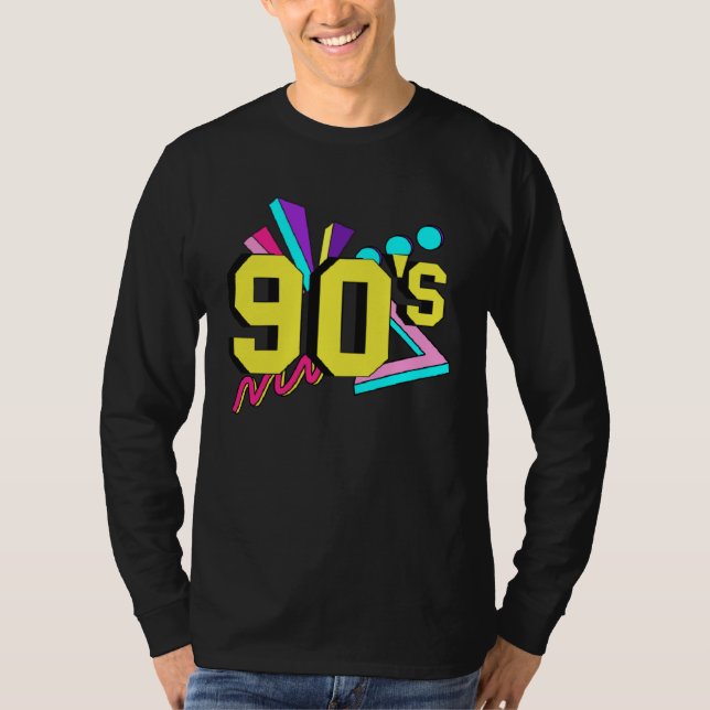 Camiseta 90s Costume Theme Party 90s Outfit Retro Party (Frente)