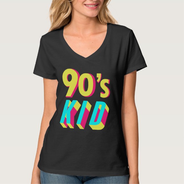 Camiseta 90s Costume Theme Party 90s Outfit Retro Party 90  (Frente)