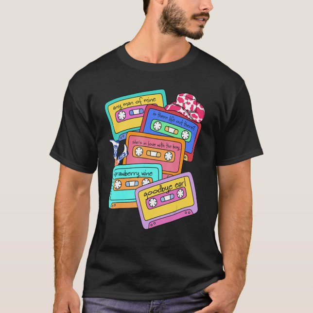 Camiseta 90s Country Cassette Tapes Retro Western Country C (Frente)