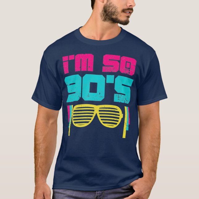 Camiseta 90s Im então 90s Noventa anos 90 Disco Retro Party (Frente)