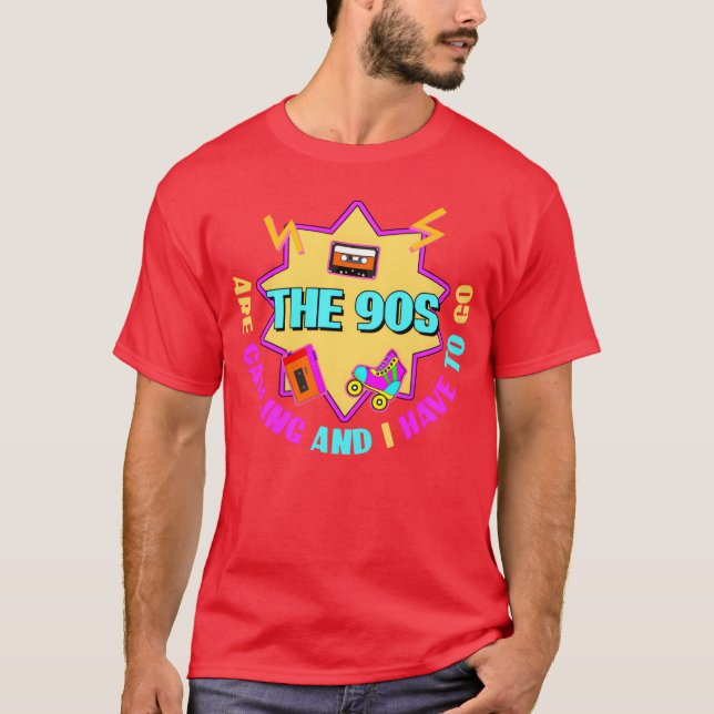 Camiseta 90s Joke Retro 1990 Disco gift (Frente)