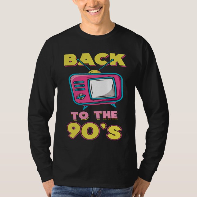 Camiseta 90s outfit Back to the 90s retro tube TV (Frente)