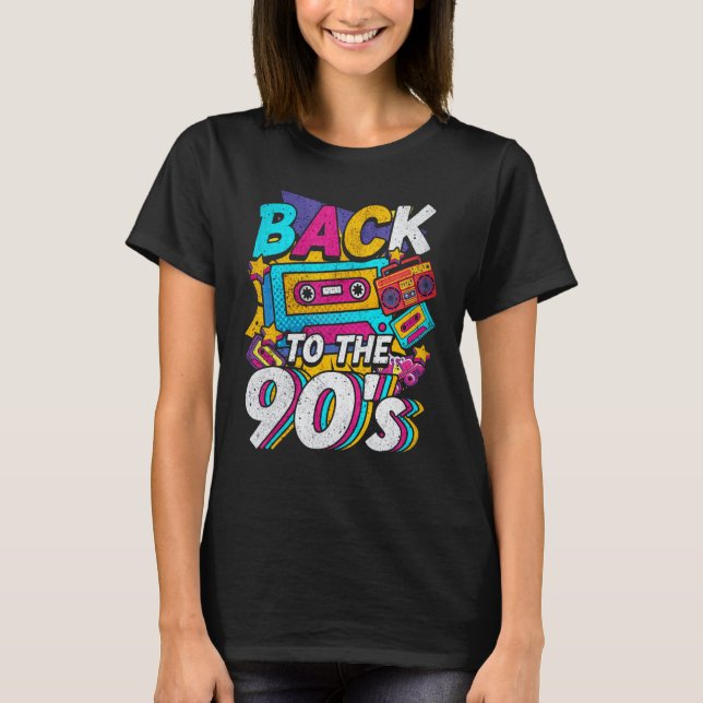 Camiseta 90s outfit party and theme party costume for men a (Frente)