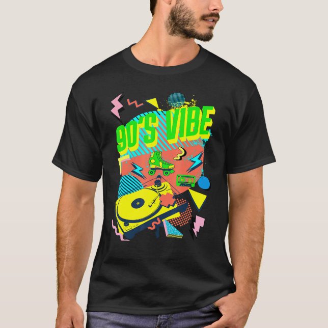 Camiseta 90's Vibe  This Is My 90's Costume Party Retro Nin (Frente)
