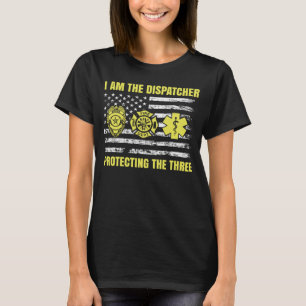 Camiseta 911 Despacho Thin Yellow Line Dispatch US Americ