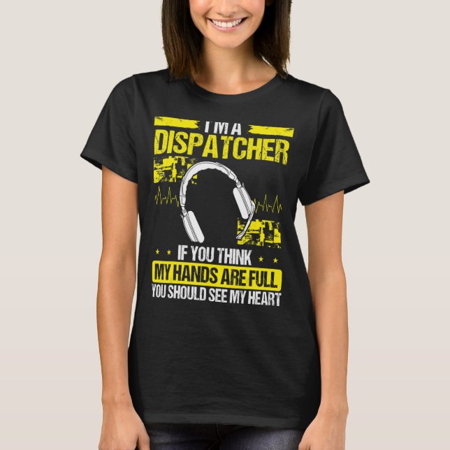 Camiseta 911 Dispatcher Fire and Police Dispatch Emergency (Frente)