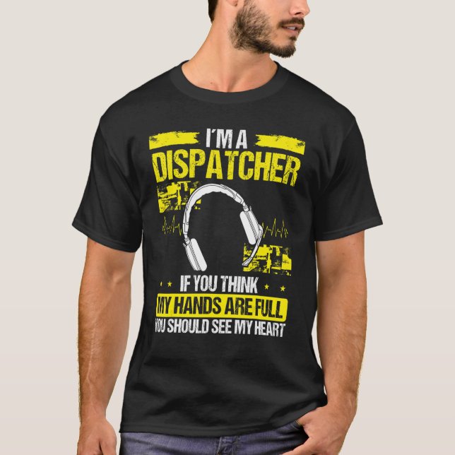 Camiseta 911 Dispatcher Fire and Police Dispatch Emergency (Frente)
