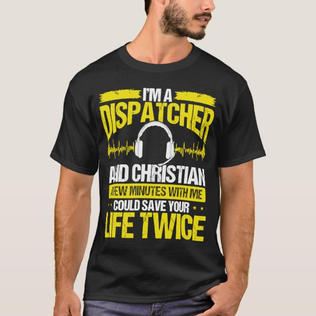 Camiseta 911 Expeditor Christian Thin Dourado Line Dispatch (Frente)