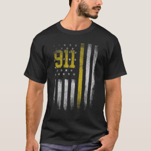 Camiseta 911 Expeditor Enviar Emergência da Polícia de Band