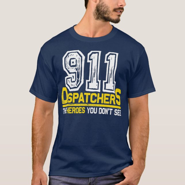 Camiseta 911 Heróis Expedidores Em Todos Os Mens (Frente)
