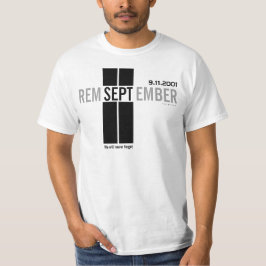 Camiseta 911 Lembre-se do T-Shirt 11 de setembro