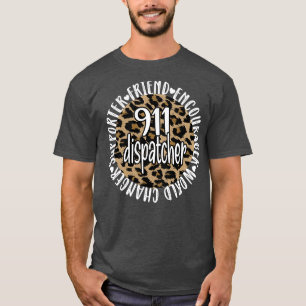 Camiseta 911 Operador de Emergência de Linha Amarela Fina d
