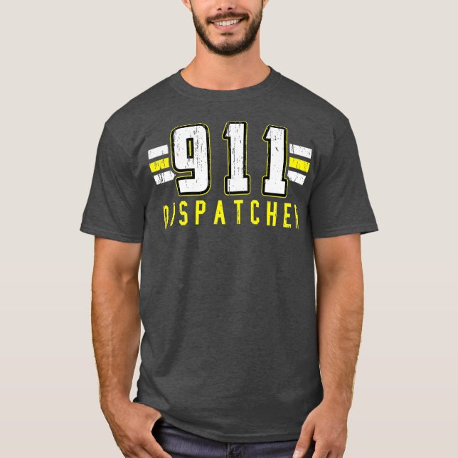 Camiseta 911 Operador de Expedição de Emergência de Expediç (Frente)