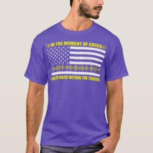 Camiseta 911 Voz De Calma Da Bandeira Americana Na Semana D