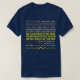 Camiseta 912 Dispatcher Linha Dourada fina entre azul verme (Frente do Design)