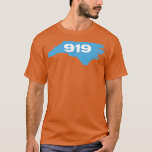 Camiseta 919 Azul claro e branco