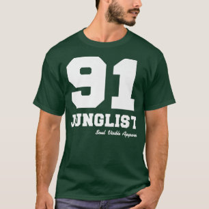 Camiseta 91 Música Selva de Tambor e Bass Junglist