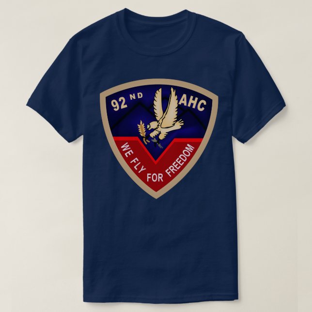 Camiseta 92ª Empresa de Helicóptero de Assalto AHC (Frente do Design)