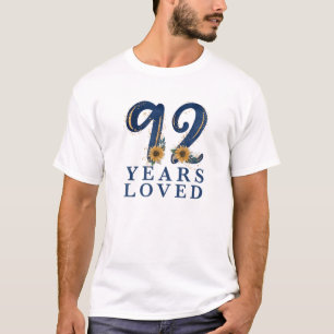 Camiseta 92 Anos Vovó 92ª Festa de aniversário 92 Ye