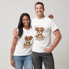 Camiseta "92% de pai de cão, 8% humano"