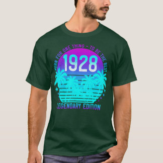 Camiseta 93º Aniversário de 1928 Vintage Aestética Sunset P