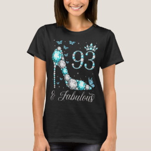 Camiseta 93 e Fabulosa Rainha do Aniversário, 93 Anos