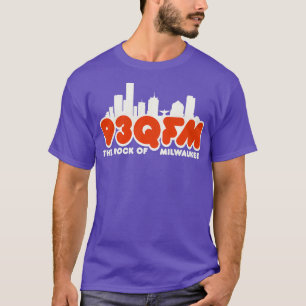 Camiseta 93 QFM The Rock of Milwaukee Defunct Radio Station