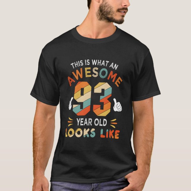 Camiseta 93Rd 93 Looks Like 93Rd Bday (Frente)