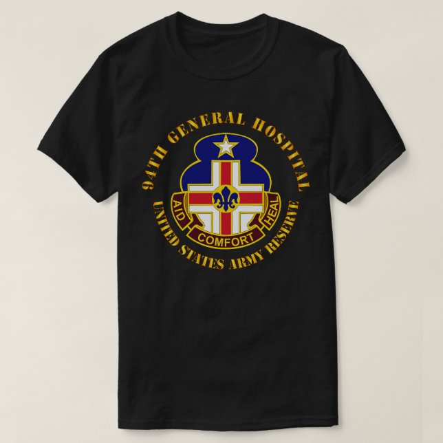 Camiseta 94.o USAR TX do Hospital Geral (Frente do Design)