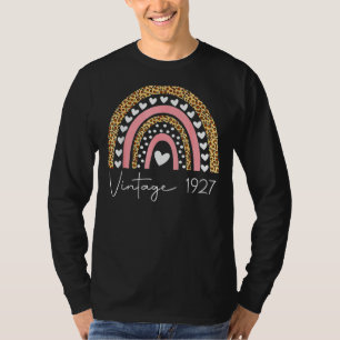 Camiseta 95º aniversário Vintage 1927 Rainbow Aniversário