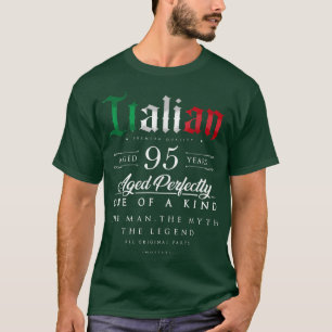 Camiseta 95. º aniversário Oferta italiana de idade de 95 a