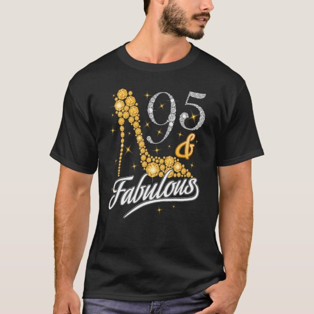 Camiseta 95 E Fabuloso Diamond High Heels Feliz 95.º Nascim (Frente)