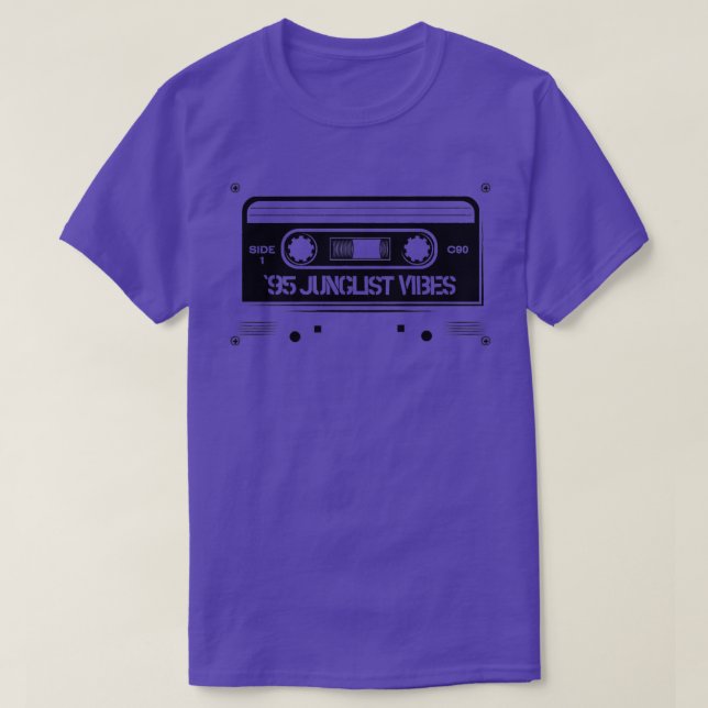Camiseta 95 Junglist Vibes 1995 Jungle Music Cassette (Frente do Design)