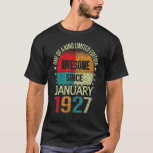 Camiseta 96 Anos De Esforço Desde Janeiro De 1927 Vintage 9