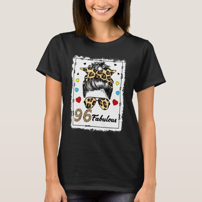 Camiseta 96 anos Fabuloso Brun Leopard 1926 Nascido (Frente)