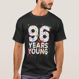 Camiseta 96 Anos Jovens Felizes 96º Por