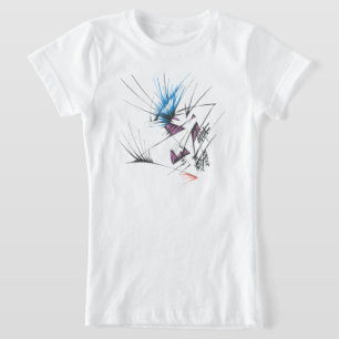 Camiseta 96 Arte Tribal Abstrato Colorido de Tatuagem