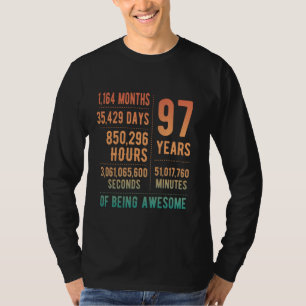 Camiseta 97º aniversário Homens Mulheres Engraçadas 97 anos