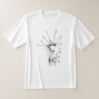 Camiseta 97 Preto Branco Arte Tribal de Tatuagem Abstrata