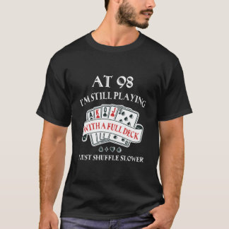 Camiseta 98º Para 98 Cartas de Baralho