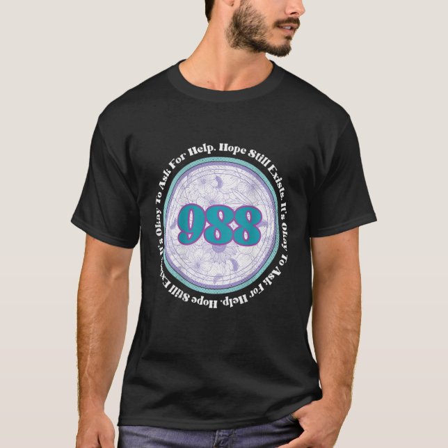 Camiseta 988 Prevenção ao Suicídio É bom pedir ajuda B (Frente)