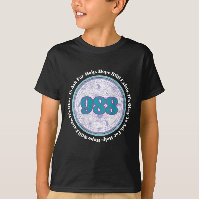 Camiseta 988 Prevenção ao Suicídio É bom pedir ajuda B (Frente)