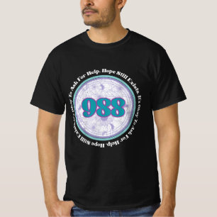 Camiseta 988 Prevenção ao Suicídio É bom pedir ajuda B