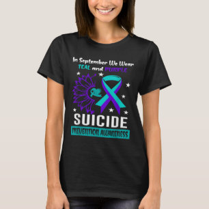 Camiseta 988 Prevenção e suicídio Sensibilização para a men