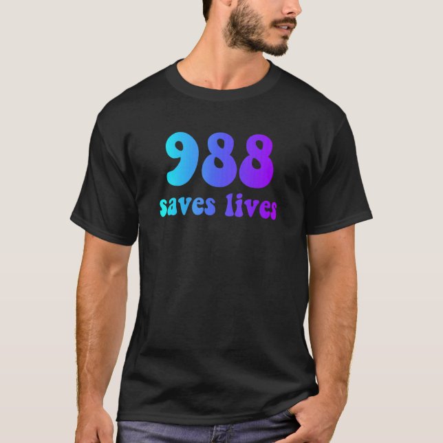 Camiseta 988 salva vidas (Frente)