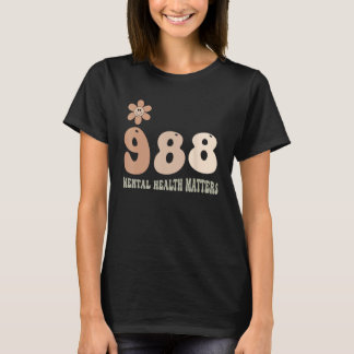 Camiseta 988 Semicolon Mental Health Matters Suicide Preven