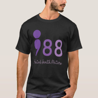 Camiseta 988 Semicolon Mental Health Matters Suicide Preven