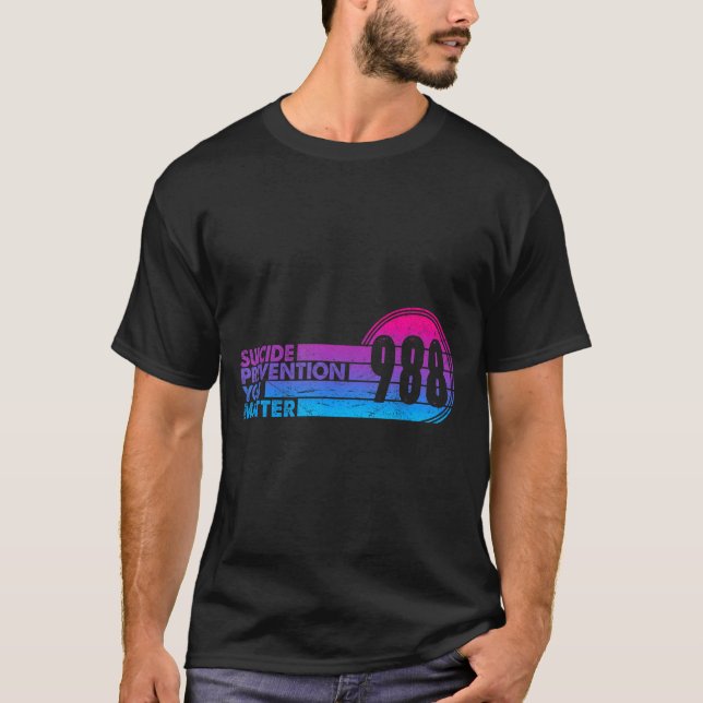 Camiseta 988 Shirt Suicide Prevention Lifeline 988 Awarenes (Frente)