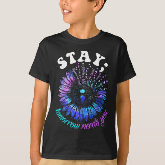 Camiseta 988 Suicide Prevention Stay Tomorrow Needs You Men